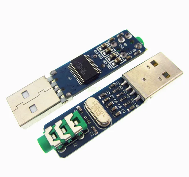 5PCS/LOT 5V USB Powered PCM2704 MINI USB Sound Card DAC decoder board for PC Computer