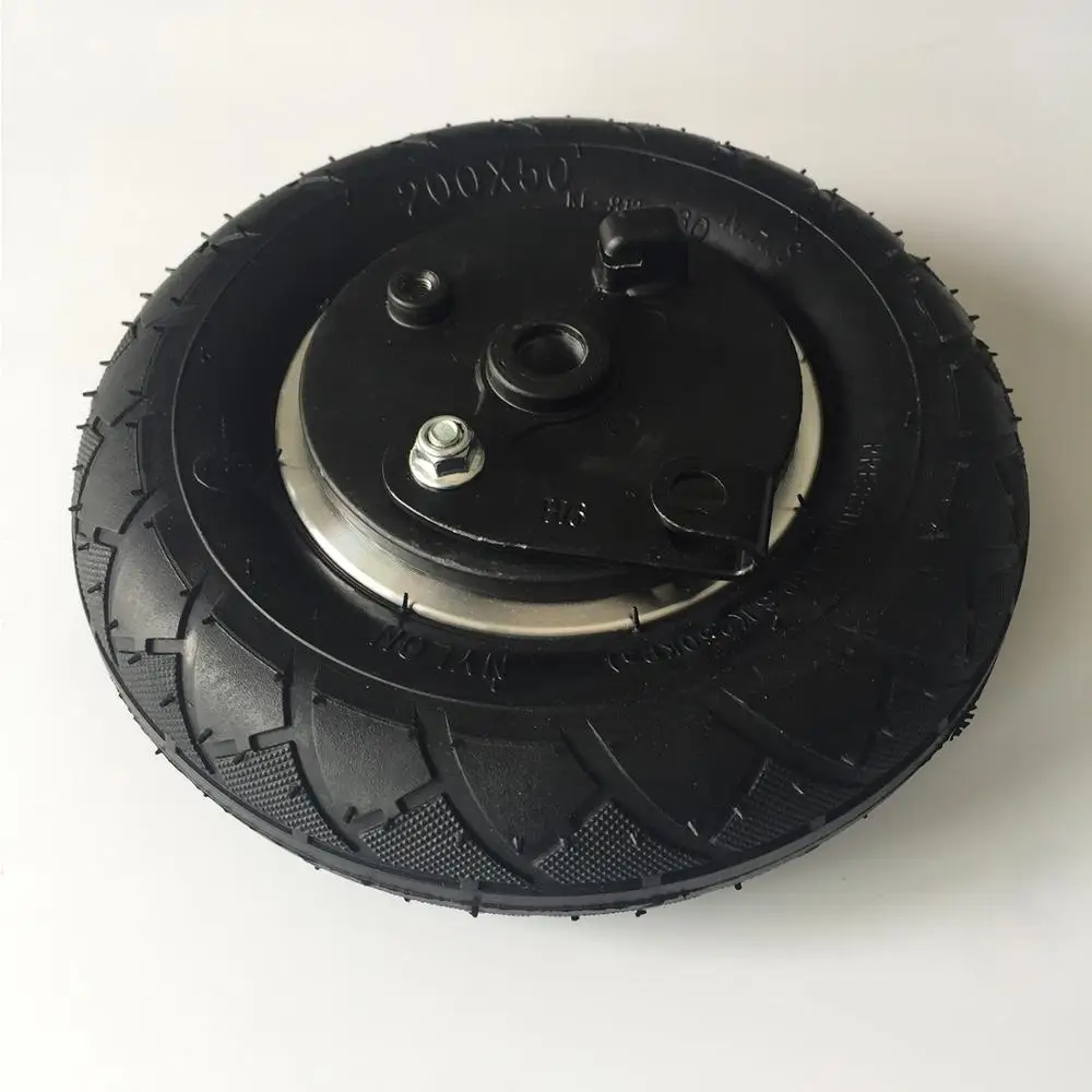 

8 Inch Wheel 200x50 Tube Tire With Drum Brake 8" Pneumatic Wheel With Expansion Brake for Electric Scooter Aluminium Wheel Brake