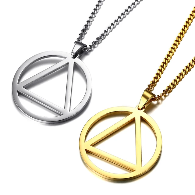 Anonymous Alcoholics Aa Jewelry Recovery Services Alcoholics Anonymous Necklace Necklace Aliexpress