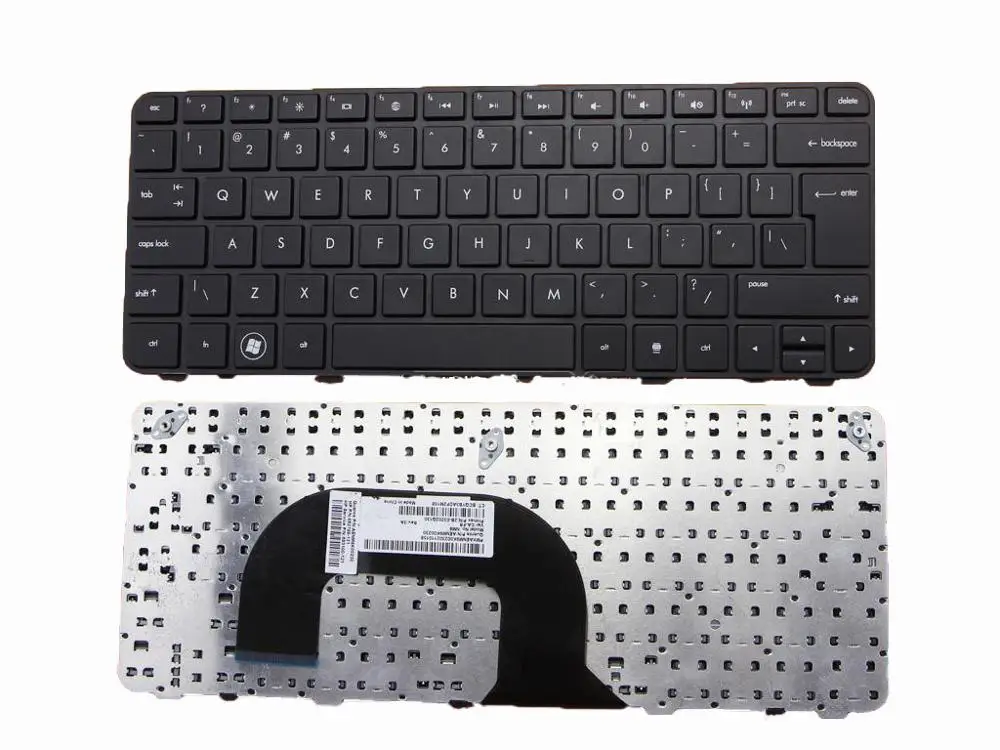 

US Keyboard For HP Pavilion DM1-3000 DM1-4000 Series BLACK FRAME BLACK Big Enter Reprint New Laptop Keyboards