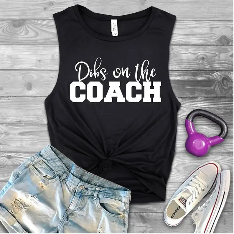 

Skuggnas New Arrival Dibs on the Coach Tank Top Wife of Coach Tank tops Girlfriend of coach shirt Cute Muscle Tank hers Dropship