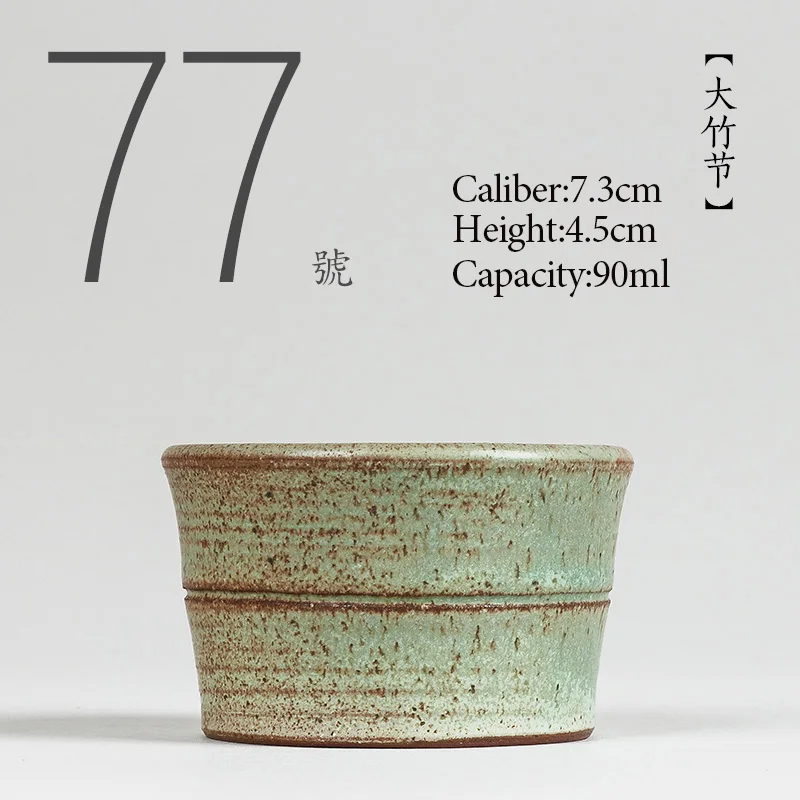 手作り塗装セラミックティーカップセット、中国カンフーティーセット、磁器ティーカップ、小さなティーボウル、高品質、和風、No.077,90ml