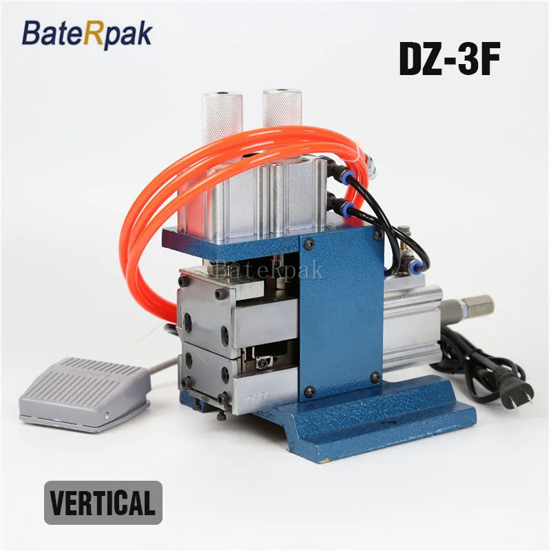 DZ-3F BateRpak Pneumatic VERTICAL cable stripping machine,wire plasitc peel off machine,electric wire stripper,110/220V,0.5-25MM