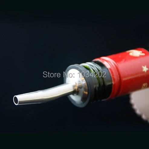 2000pcs/lot Stainless Steel Liquor Spirit Wine Pourer Flow Wine Bottle Pour Spout Stopper