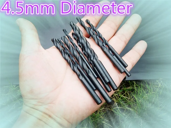 K234B 4.5MM Black Twist Drill Bit For Iron Aluminum Wood Plastic DIY Tools Sell At A Loss USA Belarus Ukraine