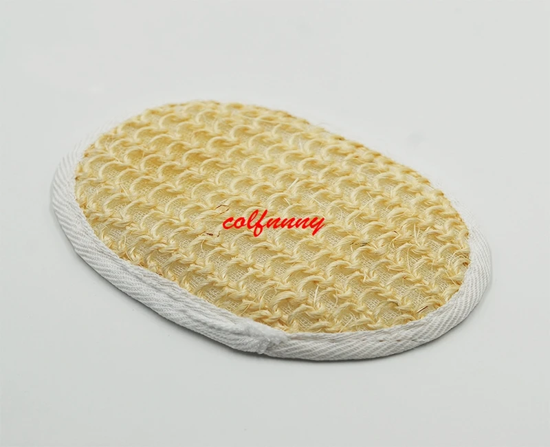 Fast Shipping Lot of 200 Natural Sisal bath Pad Skin Exfolianting, Peeling, Good for Cellulite Fight Natural F061302