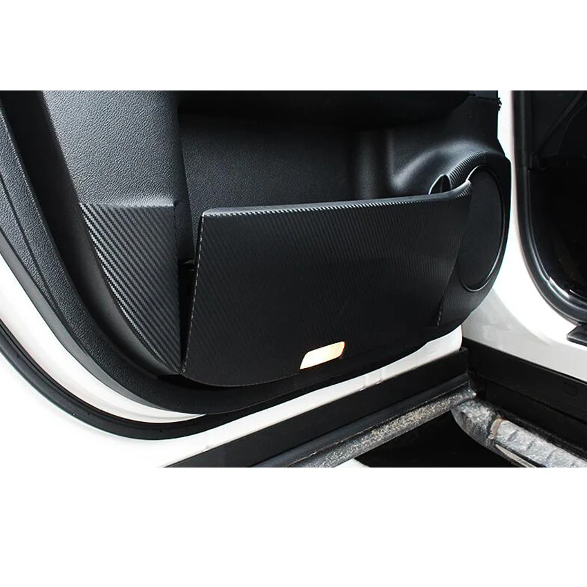YAQUICKA Fit For Lexus RX RX200t 2016 2017 2018 Car Door Anti Kick Carbon Fiber Stickers Interior Accessories 4Pcs/set