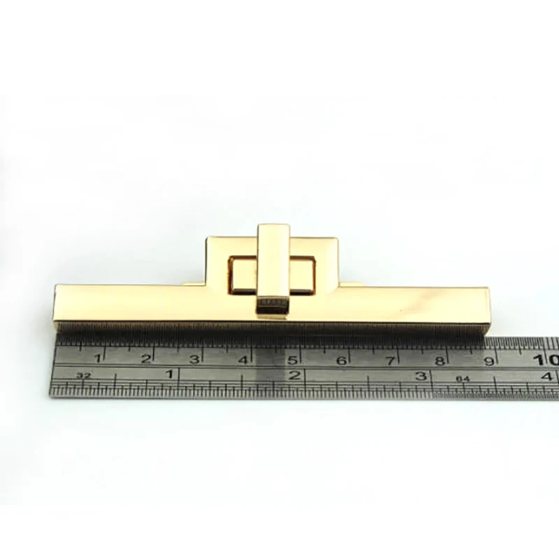 

8.8 cm gold DIY bag long bar lock twist buckle lock, flap purse lock