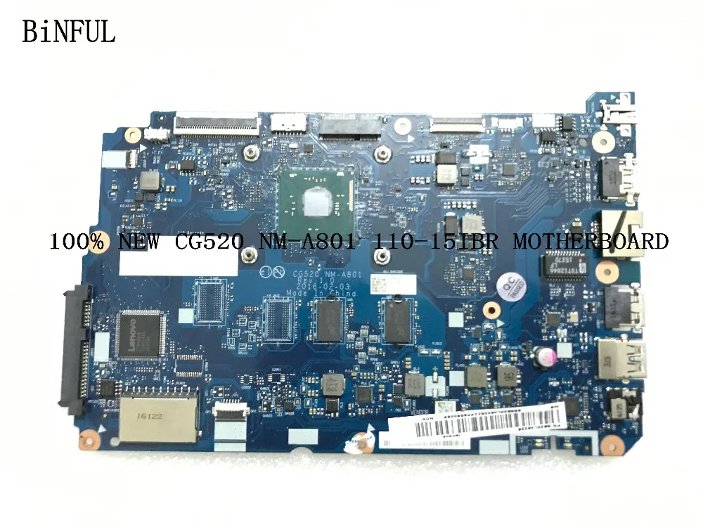 

FAST SHIPPING 15 Inch MAINBOARD CG520 NM-A801 FOR LENOVO 110-15IBR LAPTOP MOTHERBOARD PROCESSOR N3060 2GB RAM 90 DAYS WARRANTY