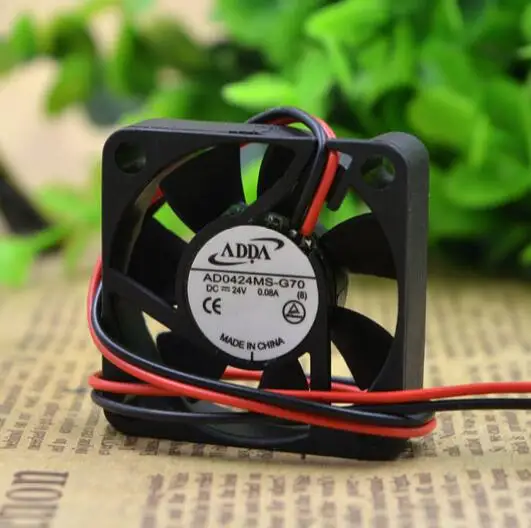 ADDA 4CM 40*40*10 24V AD0424MS-G70  2 line printer inverter cooling fan