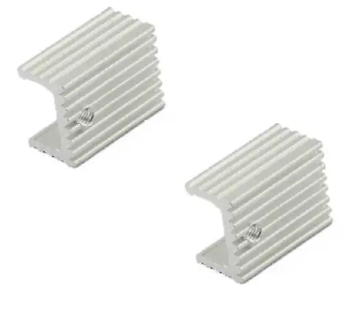 熱-アルミニウムヒートシンク,5個,21x15x10mm,厚さ220