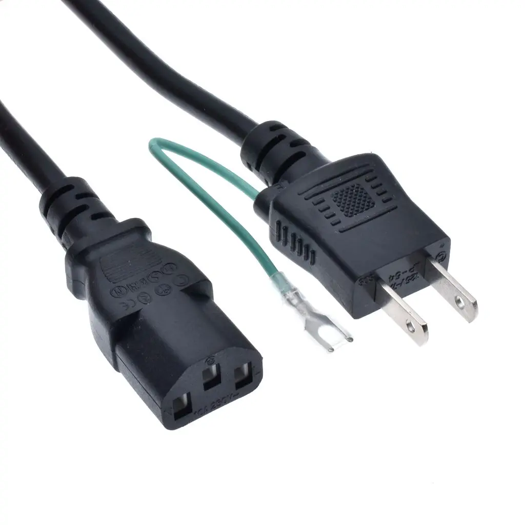 IEC320 C13 Japan 3 core 0.75mm2 AC Power Cord 1.5M For PC Computer Monitor Xbox One Samsung TV Printers