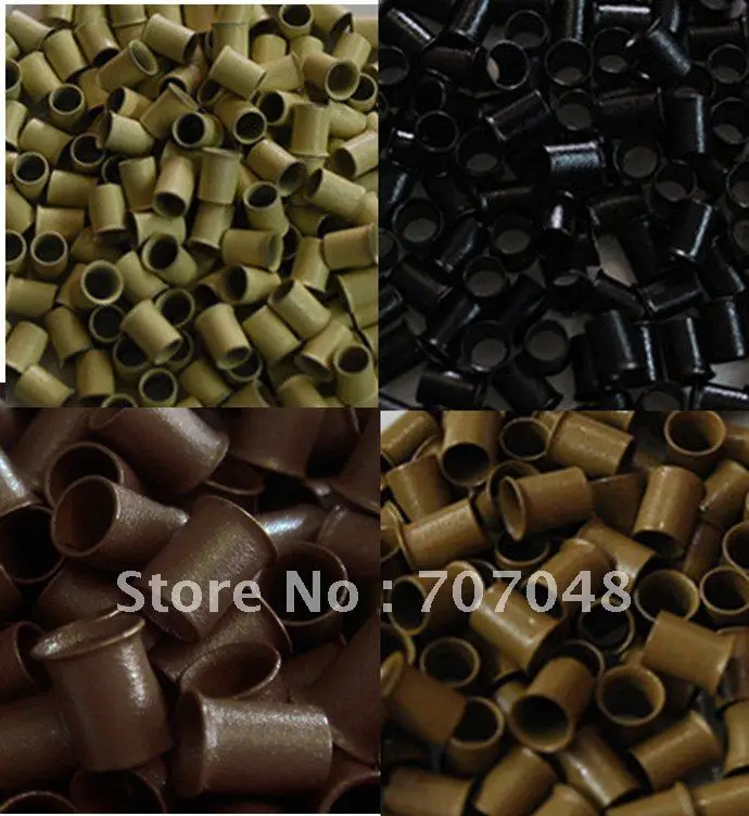 High quality copper  Micro Beads Link 1000 pieces per bottle   BLOND COLOR