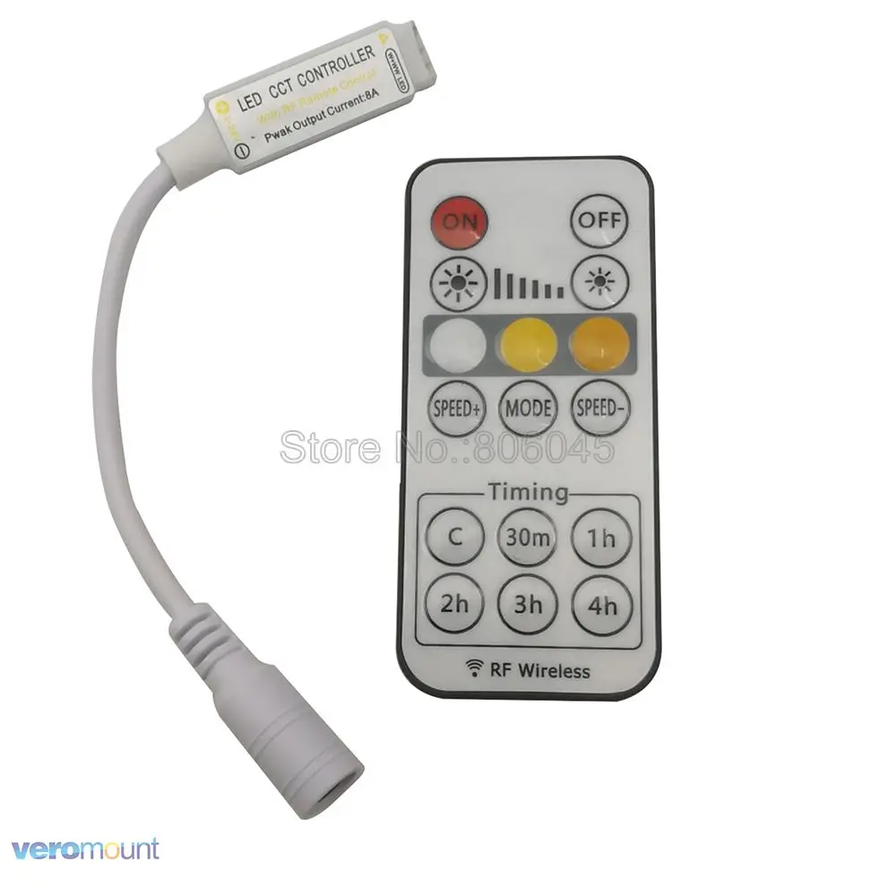 DC5-24V 8A LED CCT Controller 16key RF Wireless Remote mit Timmer Funktion Timing Einstellen Controller für CCT LED Streifen