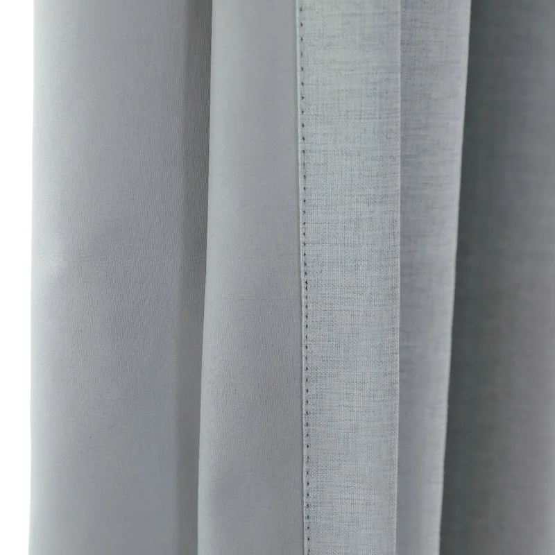CITYINCITY solid 100% blackout Curtain For Living room Home Decor thick Faux linen Curtains for Bedroom ready made custom made
