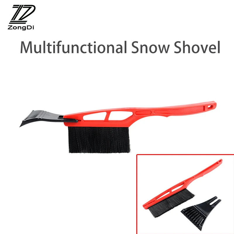 ZD 1X Car Multifunctional Snow shovel Long handle De-icing brush For Honda civic fit Hyundai i30 ix35 Mazda 3 6 cx-5 accessories