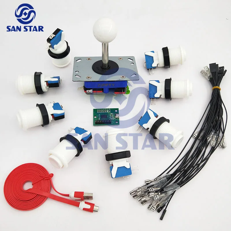 DIY Pandora Arcade Game Box kits Arcade controller Zippy Joystick Push Button For Claw Machine Video Game Consol