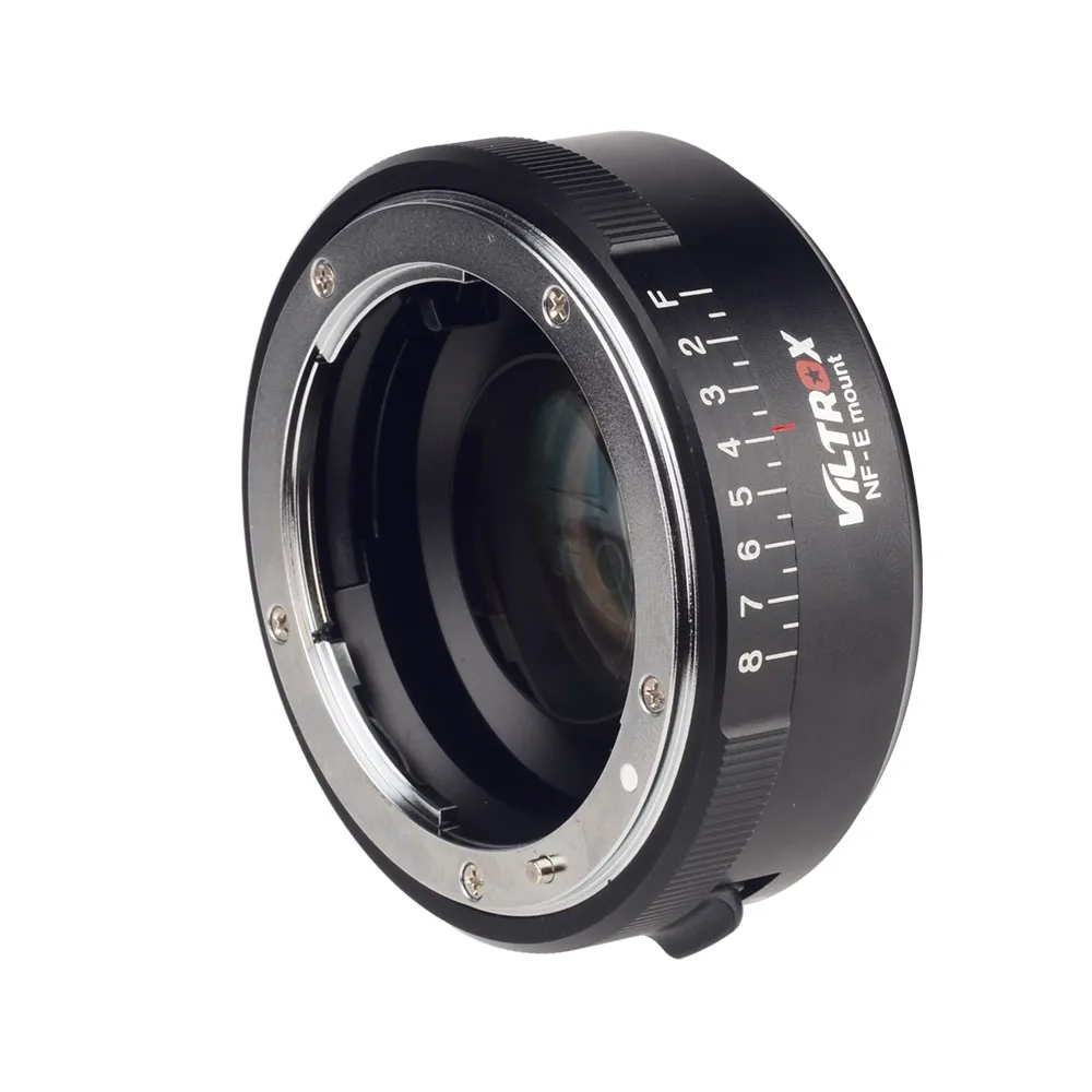 Viltrox-レンズアダプターの絞り値、焦点リダクション、スピード
