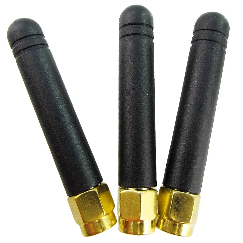 10pcs/l ot GSM 868Mhz /900Mhz /915MHz antenna 2dbi OMNI SMA male connector 5cm long RC Receive transmit aerial