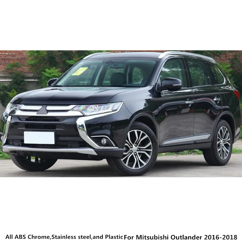 لميتسوبيشي أوتلاندر 2016 2017 2018 2019 2020 كاتم صوت السيارة الخارجي نهاية الأنابيب المخرج مخصص الفولاذ المقاوم للصدأ العادم تلميح الذيل