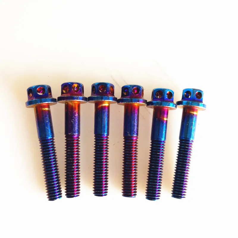 Tornillos de acero inoxidable 304 para motocicleta, accesorios M6 x 10/13/1520/30/45mm, 6 unids/lote