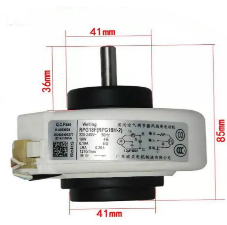 New Air Conditioner A/C parts room fan motor RPG13C RPG18F RPG18H-2 RPG20C