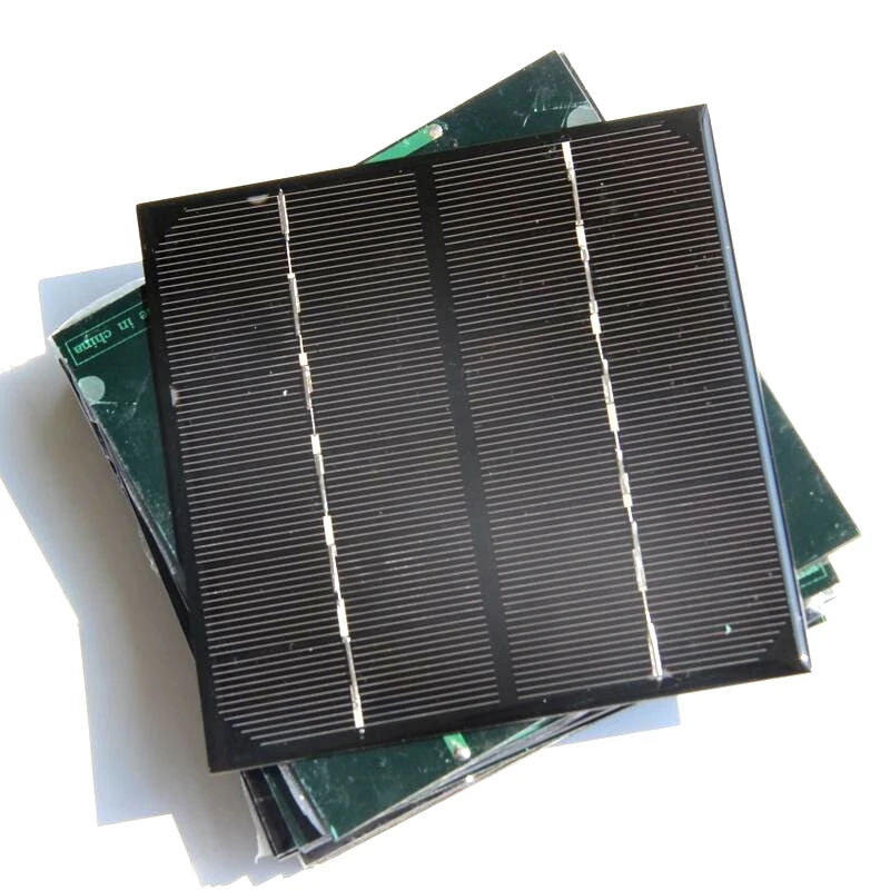 

BUHESHUI 2.8W 6V Solar Cell Monocrystalline Solar Panel DIY Solar Battery Charger For 3.7V Education kits10pcs/lot Free Shipping