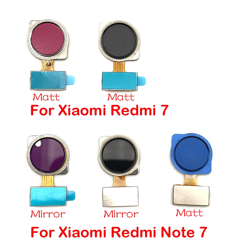 New For Xiaomi Redmi Note 7 Pro / Redmi 7 Home Button FingerPrint Touch ID Sensor Flex Cable Ribbon Replacement Parts