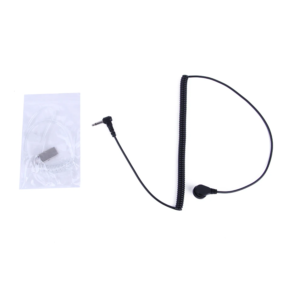 1Pin 3.5mm Jack Cover Acoustic Earpiece Headset Tube Earphone Pro PU casing Wire Earphone for Motorola Radio Mayitr