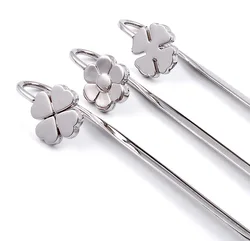 Delicate Clover Metal Bookmark, material escolar, marcas de livros, livros titular, Escolar, frete grátis