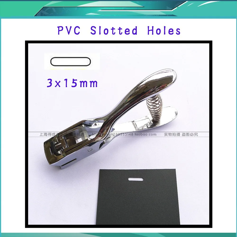 Paper PVC Credentials Hole Punch Machine Make 3mmx15mm Size Slotted