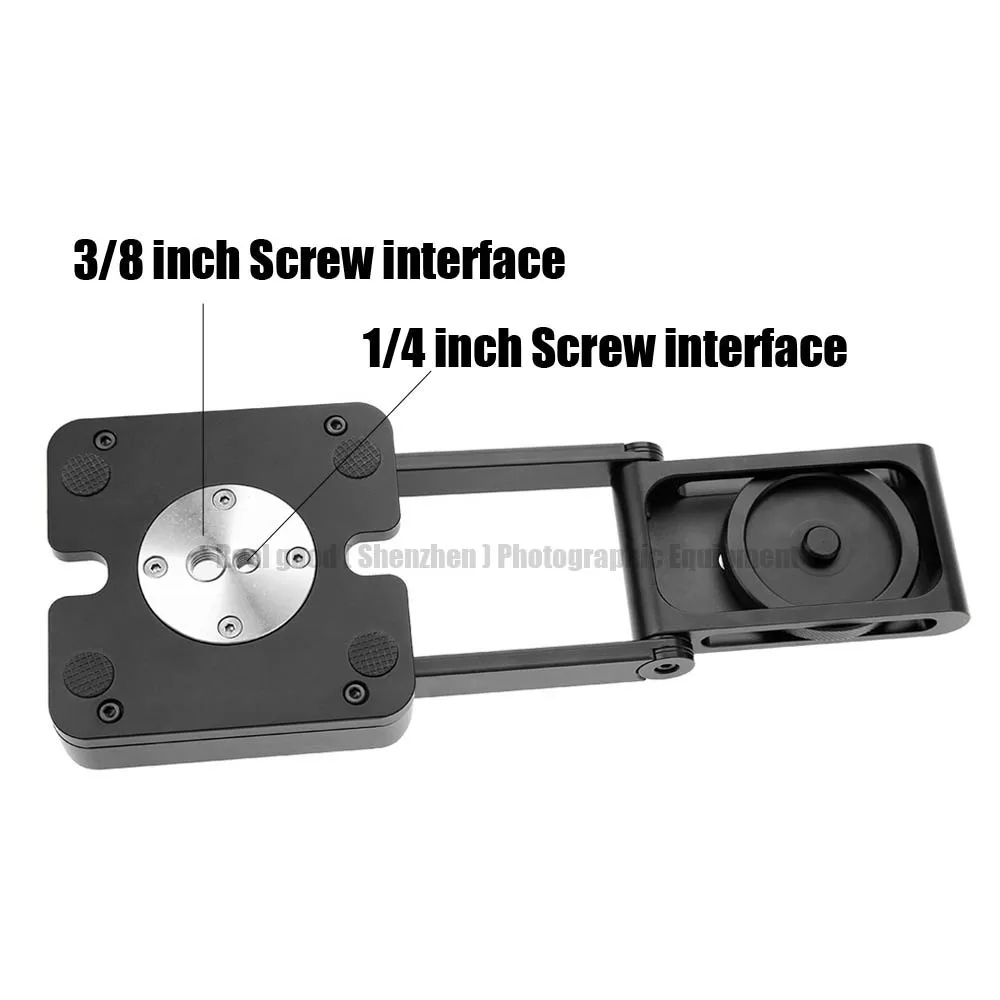 Tripé dobrável de alumínio com placa de liberação rápida, solução para câmera de estúdio fotográfico