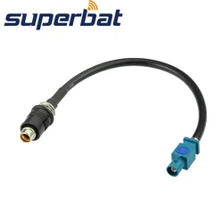 Superbat – adaptateur d'antenne pour autoradio, RAST 2 RAST II vers Fakra Z, RG58, 20cm, pour Audi, Seat, Skoda, VW