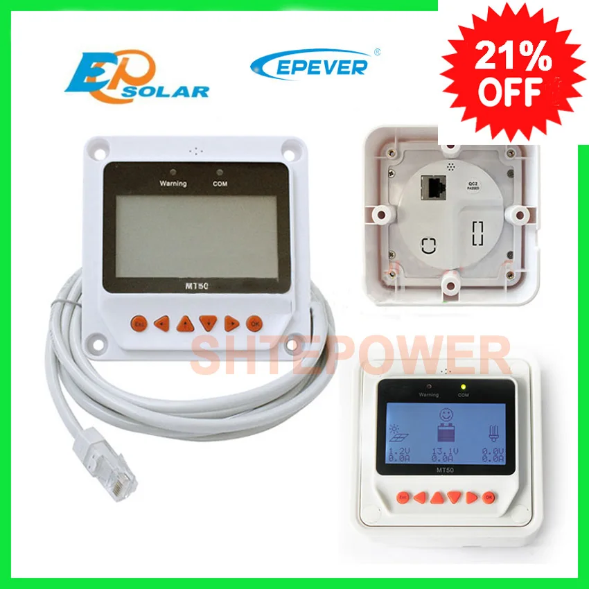 Solar Controller Remote Meter MT 50 for TRACER BN Series MPPT Tracer 2215BN 3215BN 4215BN itracer6415ND