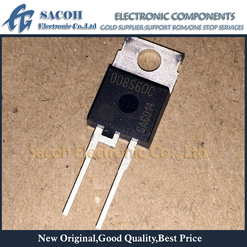 

Refurbished Original 10Pcs/Lot IDT08S60C D08S60C OR IDH08S60C D08S60 TO-220 8A 650V SiC Silicon Carbide Schottky Diode