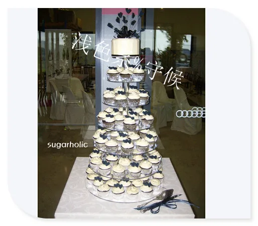 

Hot shopping free selling/7 TIER ROUND ACRYLIC CUPCAKE WEDDING CAKE STAND