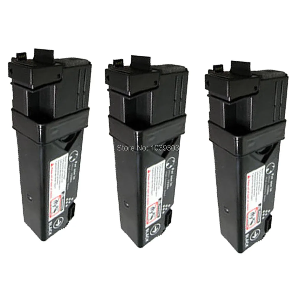 

3 Pack Black Toner Cartridge Set Compatible for Xerox Phaser 6130 6130N KCMY 106R01281 106R01280