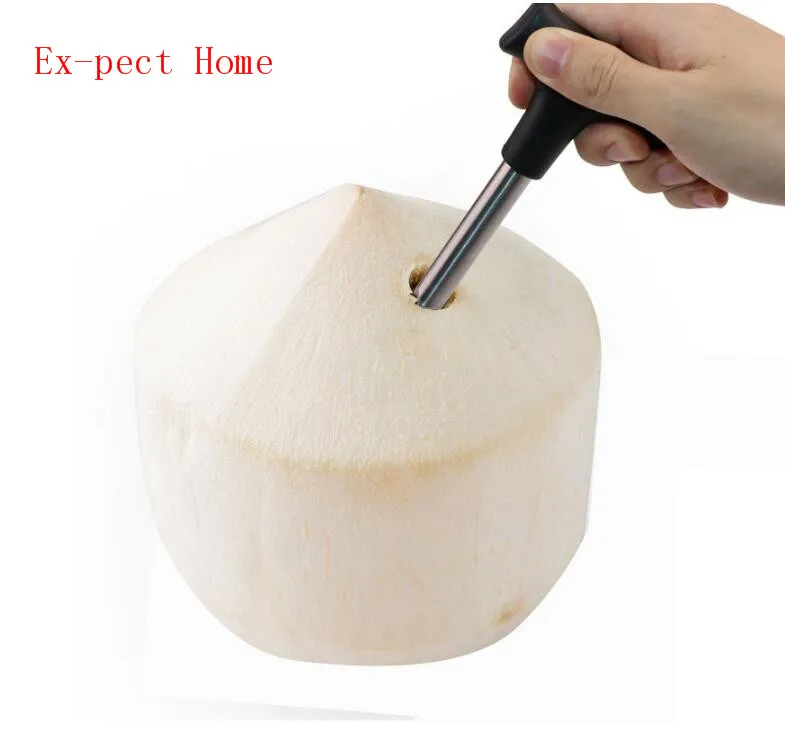 

100pcs Coconut Opener Tap Young Driller Coco Water Cocoknife Thai Drill Hole Cut Knife Tool Cleaning Stick Free Shipping