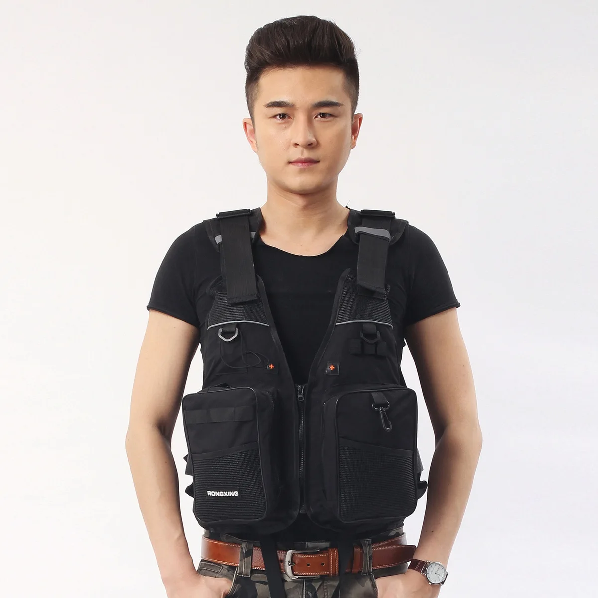 

Adult Professional Multi-pocket Drift Snorkeling Fly Fishing Vest Outdoor Hunting Angling Mesh Breathable Waterproof Waistcoat