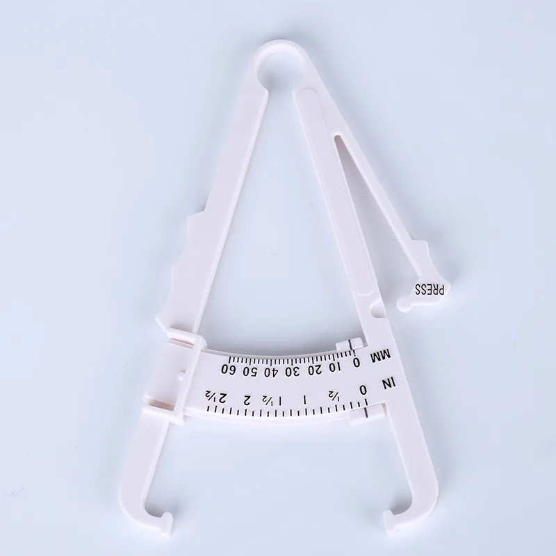 1 PC Fitness Body Fat Tester Bodybuilding Calculator Caliper Clip Body Fat Measurement Tool Lipid Slim Skin Fold Fat Monitors