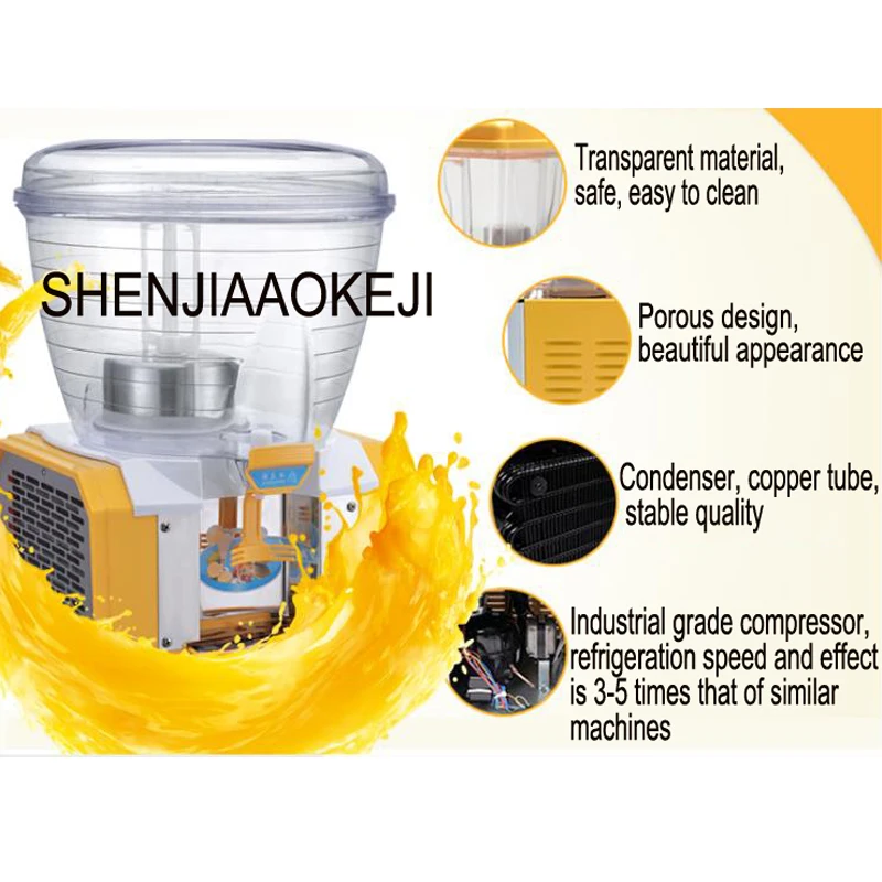 PL-130A商業コールドドリンクディスペンサー30L大ラウンドシリンダージューサー単気筒飲料マシンの噴霧ジューサー220v