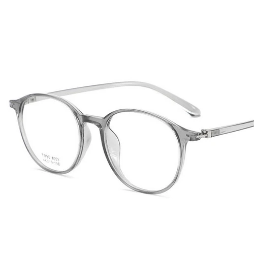 Imagen 2 del producto Gafas redondas transparentes TR90 para hombre y mujer, lentes esféricas graduadas, dioptrías de 0 a 1,56 a 0,5, 1,0 a 4,0