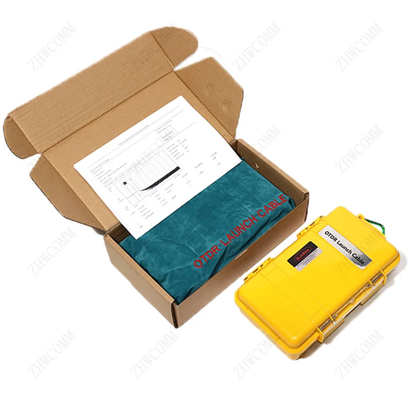 SC APC OTDR Launch Cable Box 500M/1KM/2KM OTDR Test extension line OTDR single mode optical fiber tester