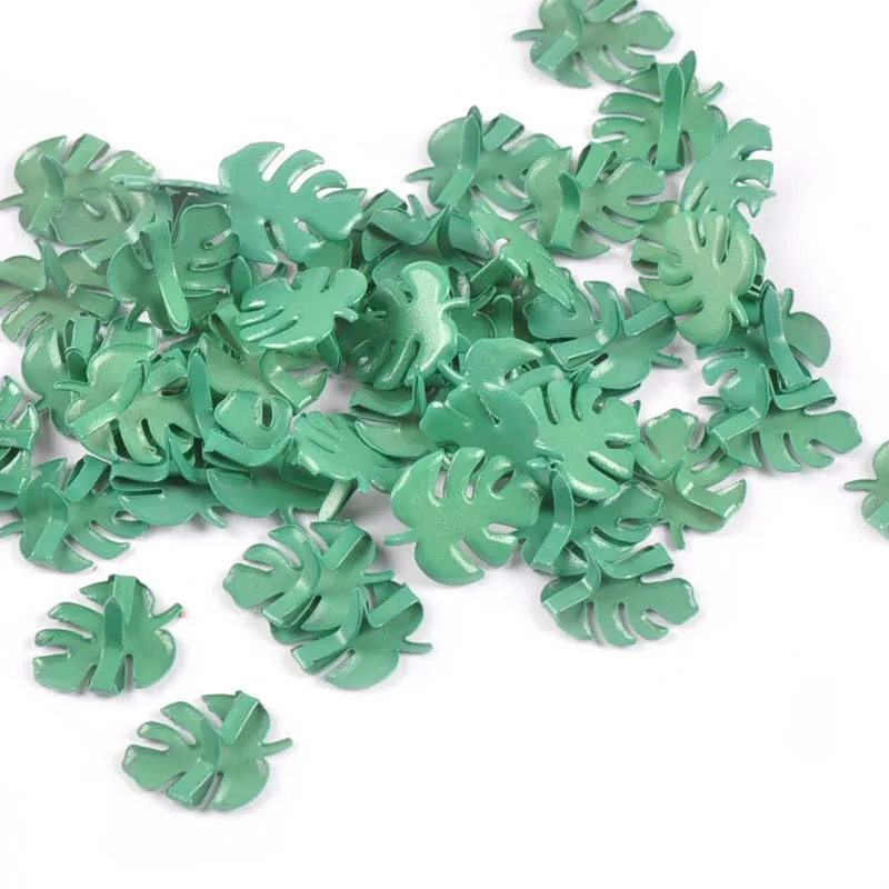 50Pcs Green Banana Leaf Brads Embellishments For Scrapbooking Fastener Brads Metal Crafts Paper Decoration Accessories c2166