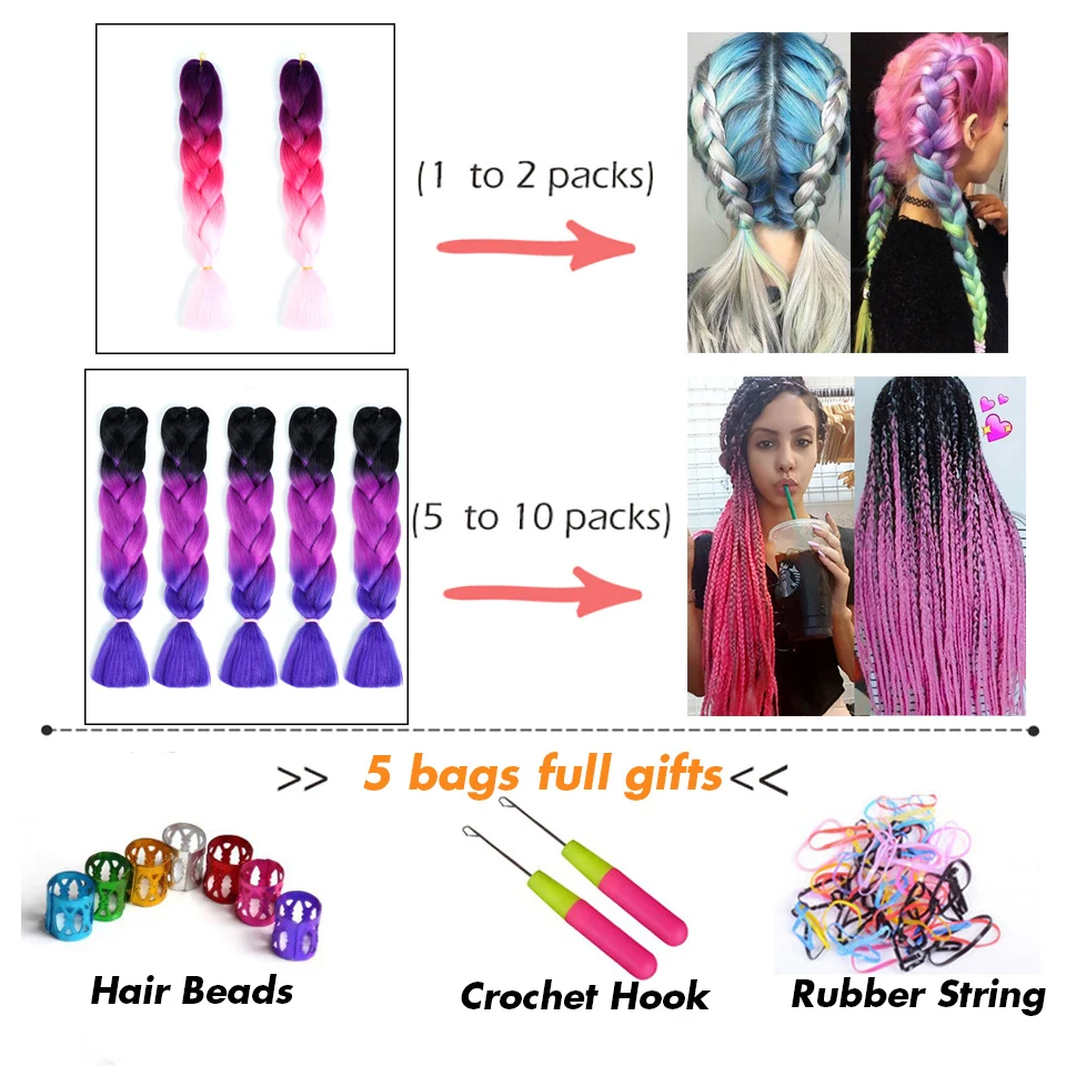 SHANGKE Szintetikus 100g 24 hüvelykes braiding haja Nagybani Hombre Többek színben Keverés haja braids Óriás Szintetikus haja Pelyhes dunyha