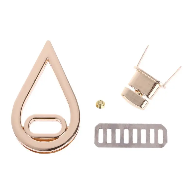 Fashion Hot New 1 Pc Mini Water Drop Shape Clasp Turn Lock Twist Locks DIY Leather Handbag Bag Hardware Accessories