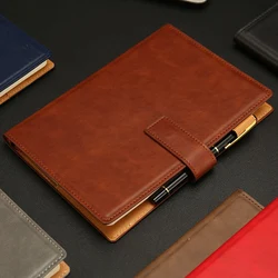 RuiZe Hard Cover A5 B5 Leather Notebook Planner Organizer Agenda 2023 Office PU taccuino cancelleria creativa Business Notepad