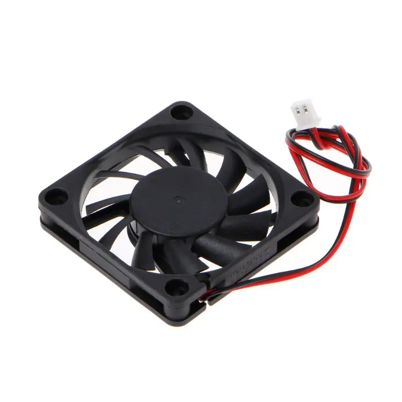 DC 24V 2-Pin 60x60x10mm PC Computer CPU System Sleeve-Bearing Cooling Fan 6010