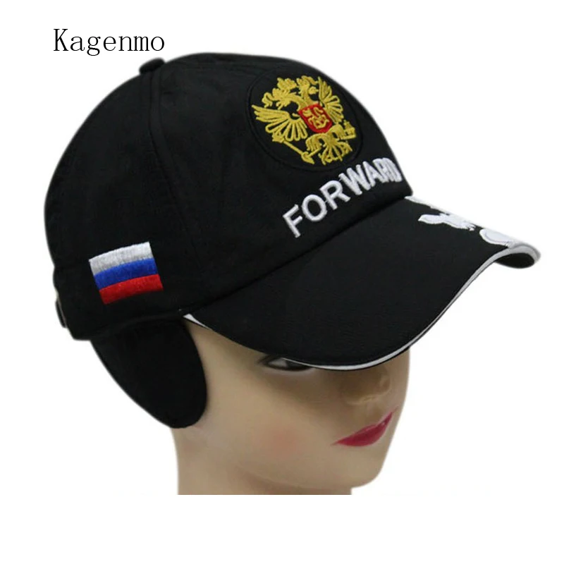 Kagenmo spring and autumn warm Ear protection Baseball Cap upset cotton hat Russian love 5color 1pcs brand new arrive