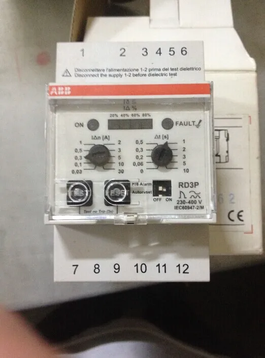 ABB monitor arus sisa RD3 tegangan terukur 230-400V AC; 10114343 baru asli 1 buah